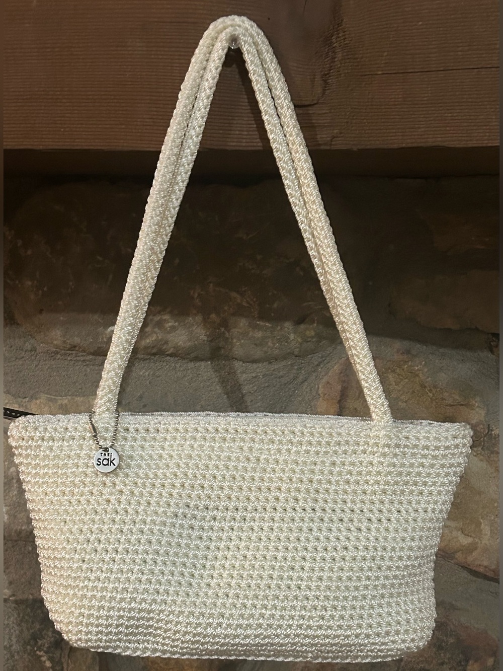 Vintage The Sak Mini Hand-Crochet Shoulder Bag